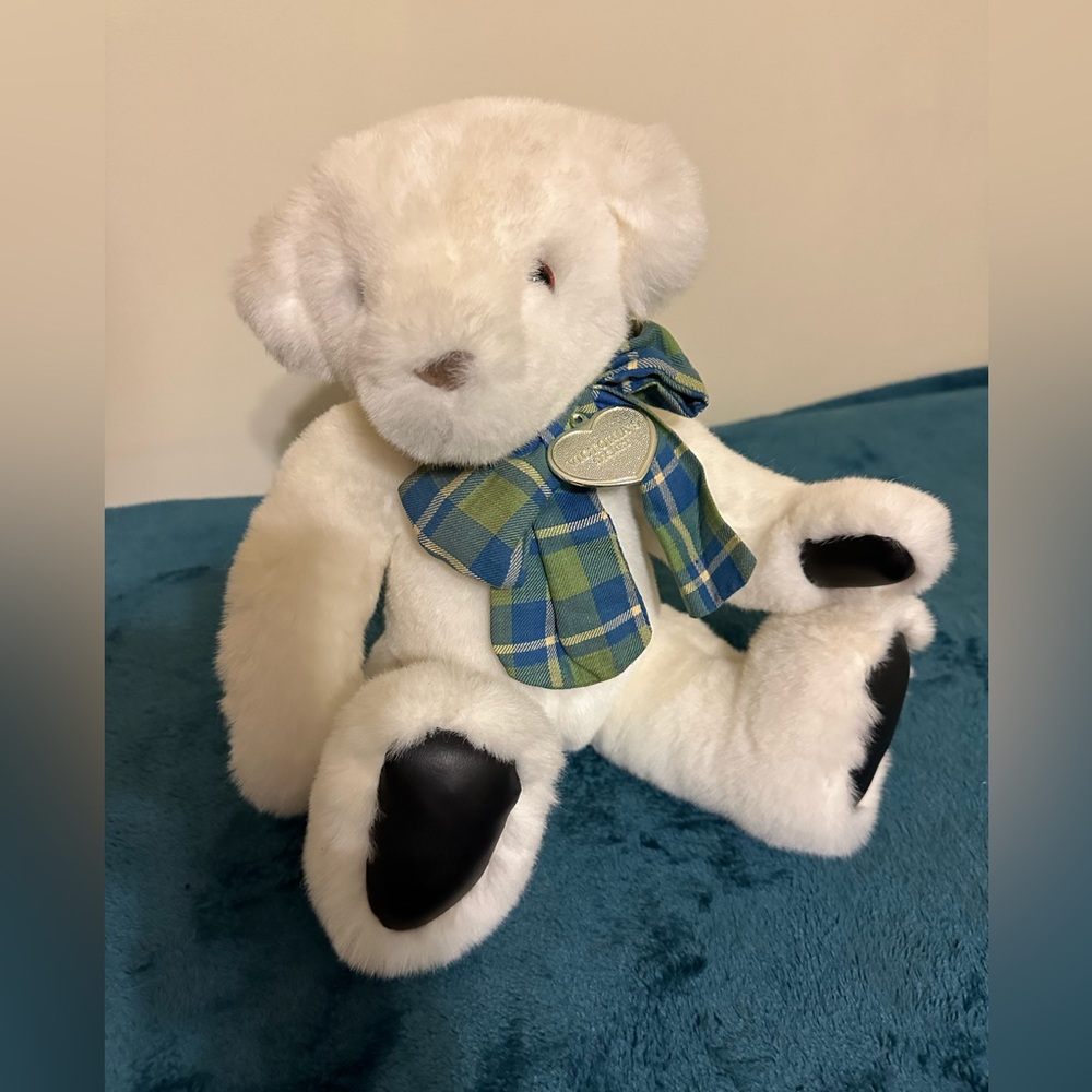 GUND Victoria’s Secret White Plush Bear Toy 1992